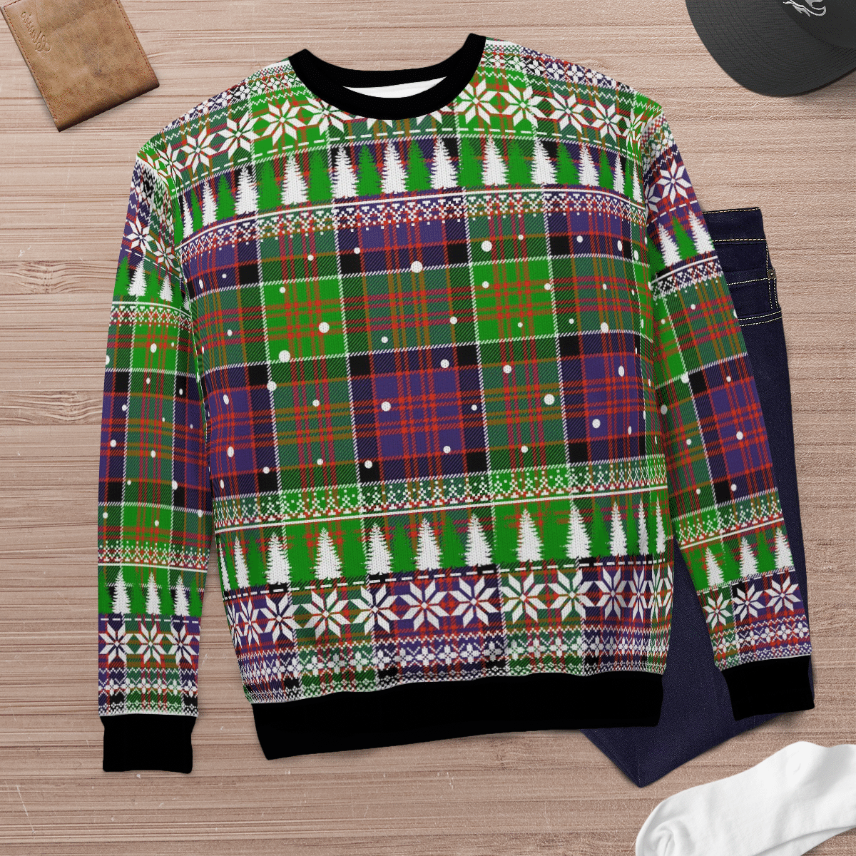 Clan MacDonald of Clanranald Tartan Christmas Ugly Sweater FV44 MacDonald of Clanranald Tartan Tartan Ugly Sweater   