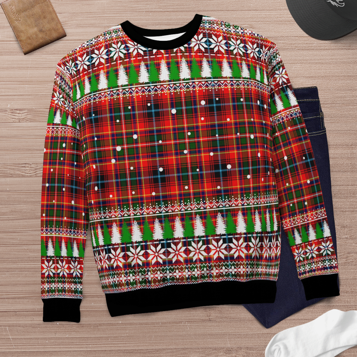 Clan Innes Modern Tartan Christmas Ugly Sweater AC17 Innes Modern Tartan Tartan Ugly Sweater   