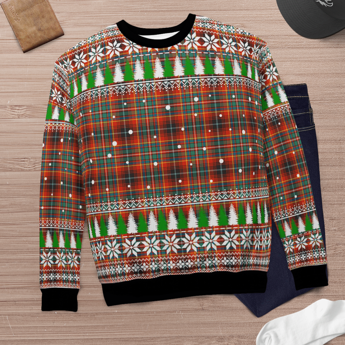 Clan Innes Ancient Tartan Christmas Ugly Sweater UT95 Innes Ancient Tartan Tartan Ugly Sweater   