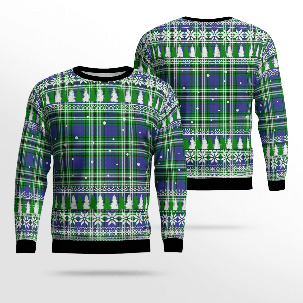 Clan Learmonth Tartan Christmas Ugly Sweater II60 Learmonth Tartan Tartan Ugly Sweater   