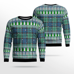 Clan Leslie Hunting Ancient Tartan Christmas Ugly Sweater WS39 Leslie Hunting Ancient Tartan Tartan Ugly Sweater   