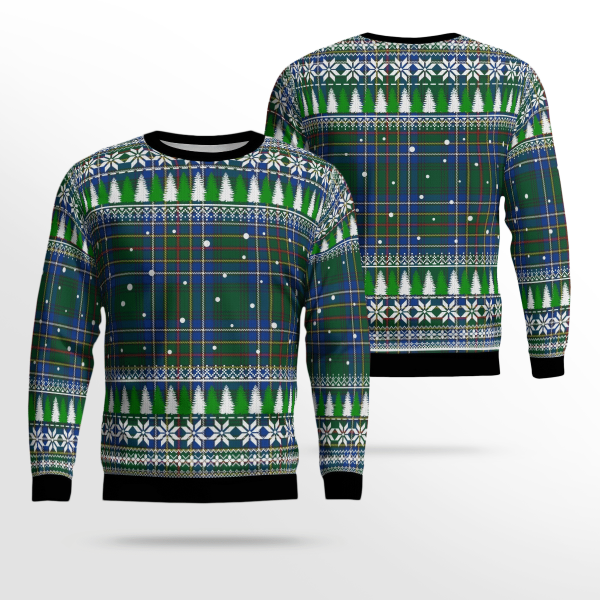 Clan Cockburn Ancient Tartan Christmas Ugly Sweater AW98 Cockburn Ancient Tartan Tartan Ugly Sweater   