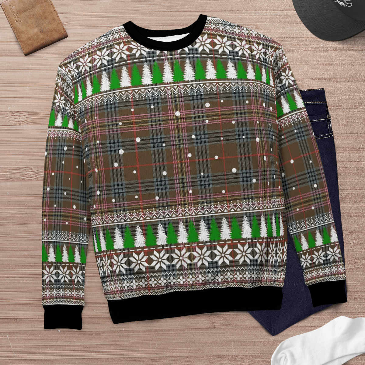 Clan Kennedy Weathered Tartan Christmas Ugly Sweater SM11 Kennedy Weathered Tartan Tartan Ugly Sweater   