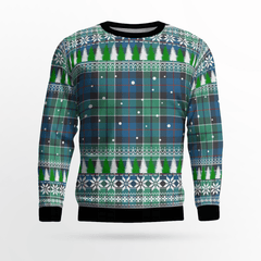 Clan Leslie Hunting Ancient Tartan Christmas Ugly Sweater WS39 Leslie Hunting Ancient Tartan Tartan Ugly Sweater   