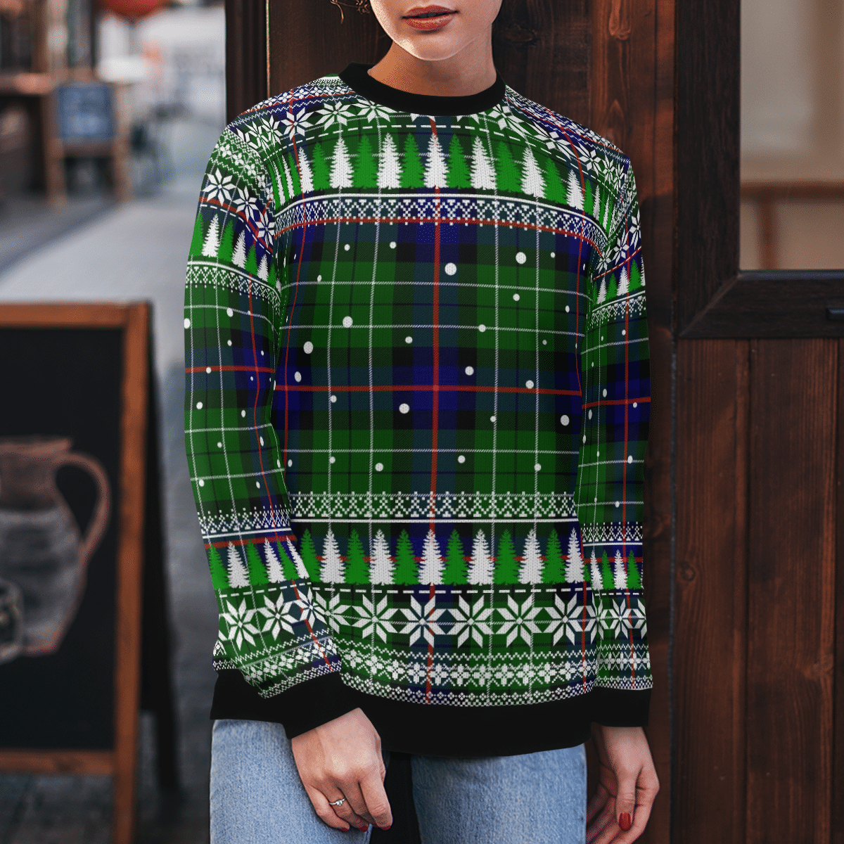 Clan Leslie Hunting Tartan Christmas Ugly Sweater YS79 Leslie Hunting Tartan Tartan Ugly Sweater   