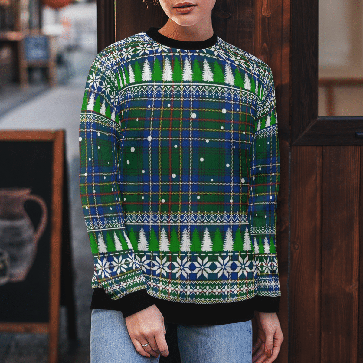 Clan Cockburn Ancient Tartan Christmas Ugly Sweater AW98 Cockburn Ancient Tartan Tartan Ugly Sweater   