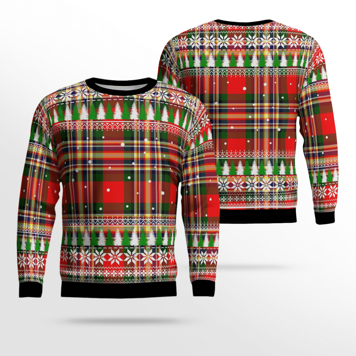 Clan MacGill Modern Tartan Christmas Ugly Sweater PF95 MacGill Modern Tartan Tartan Ugly Sweater   