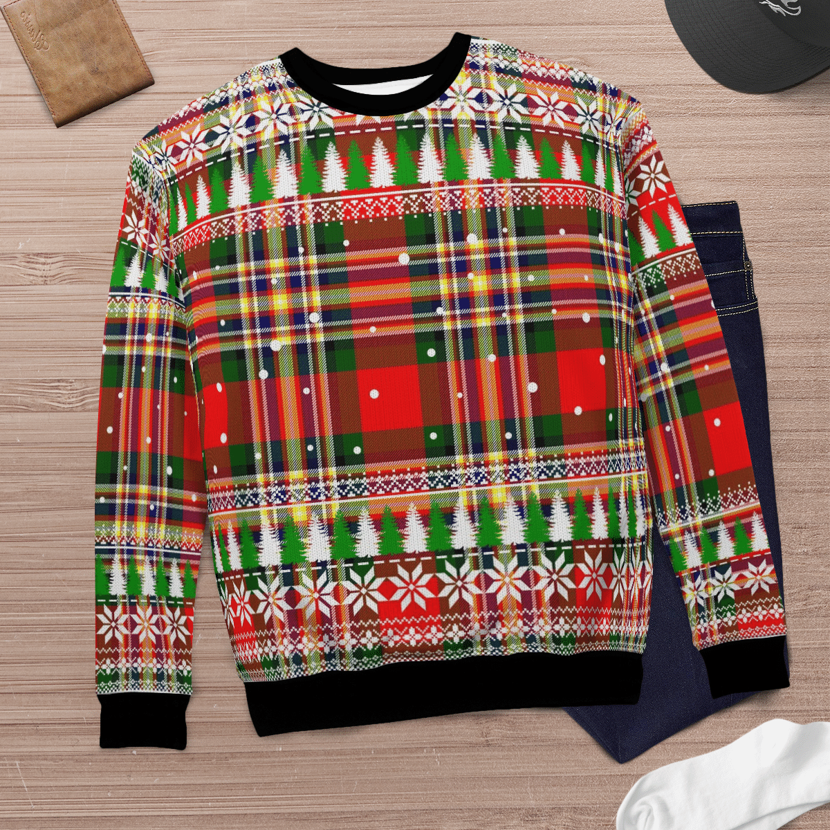 Clan MacGill Modern Tartan Christmas Ugly Sweater PF95 MacGill Modern Tartan Tartan Ugly Sweater   