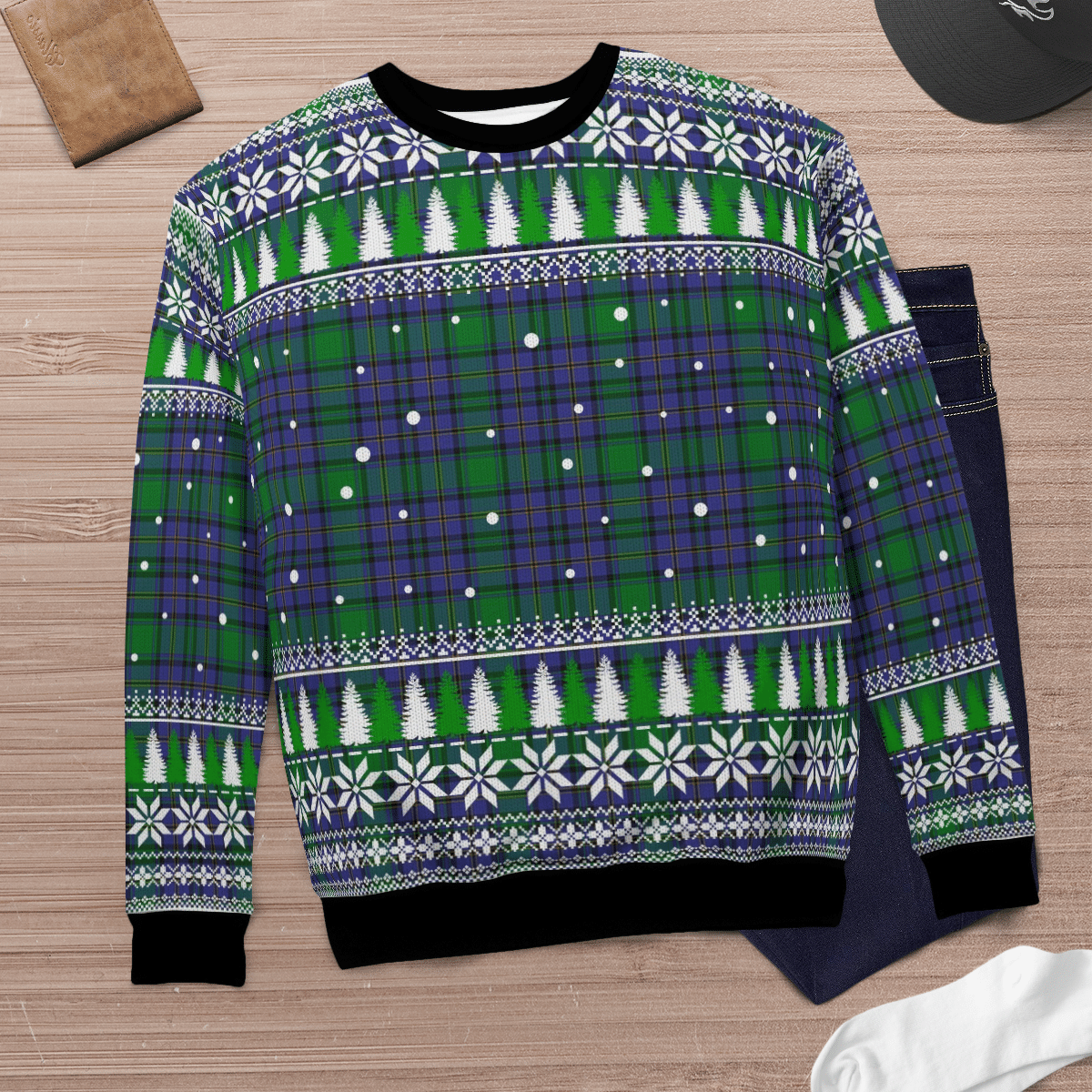 Clan Hope Tartan Christmas Ugly Sweater NI45 Hope Tartan Tartan Ugly Sweater   