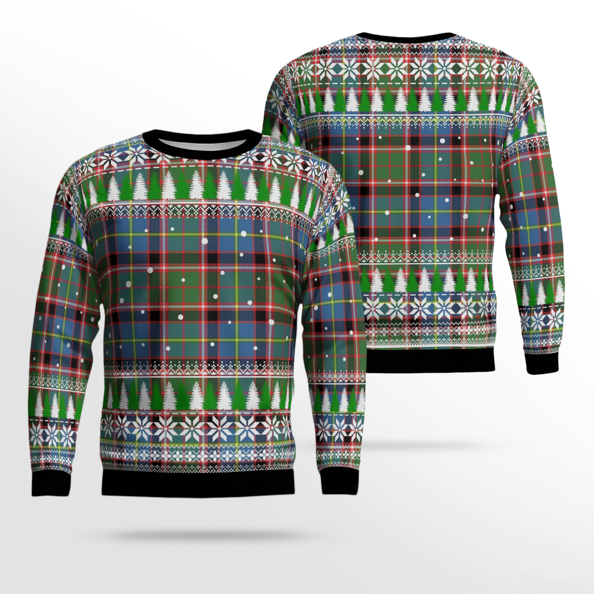 Clan Norvel (Stirling) Tartan Christmas Ugly Sweater TN23 Norvel (Stirling) Tartan Tartan Ugly Sweater   