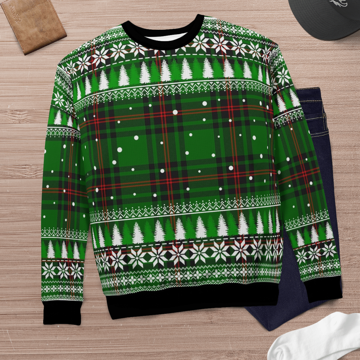 Clan Orrock (Fife) Tartan Christmas Ugly Sweater NP93 Orrock (Fife) Tartan Tartan Ugly Sweater   