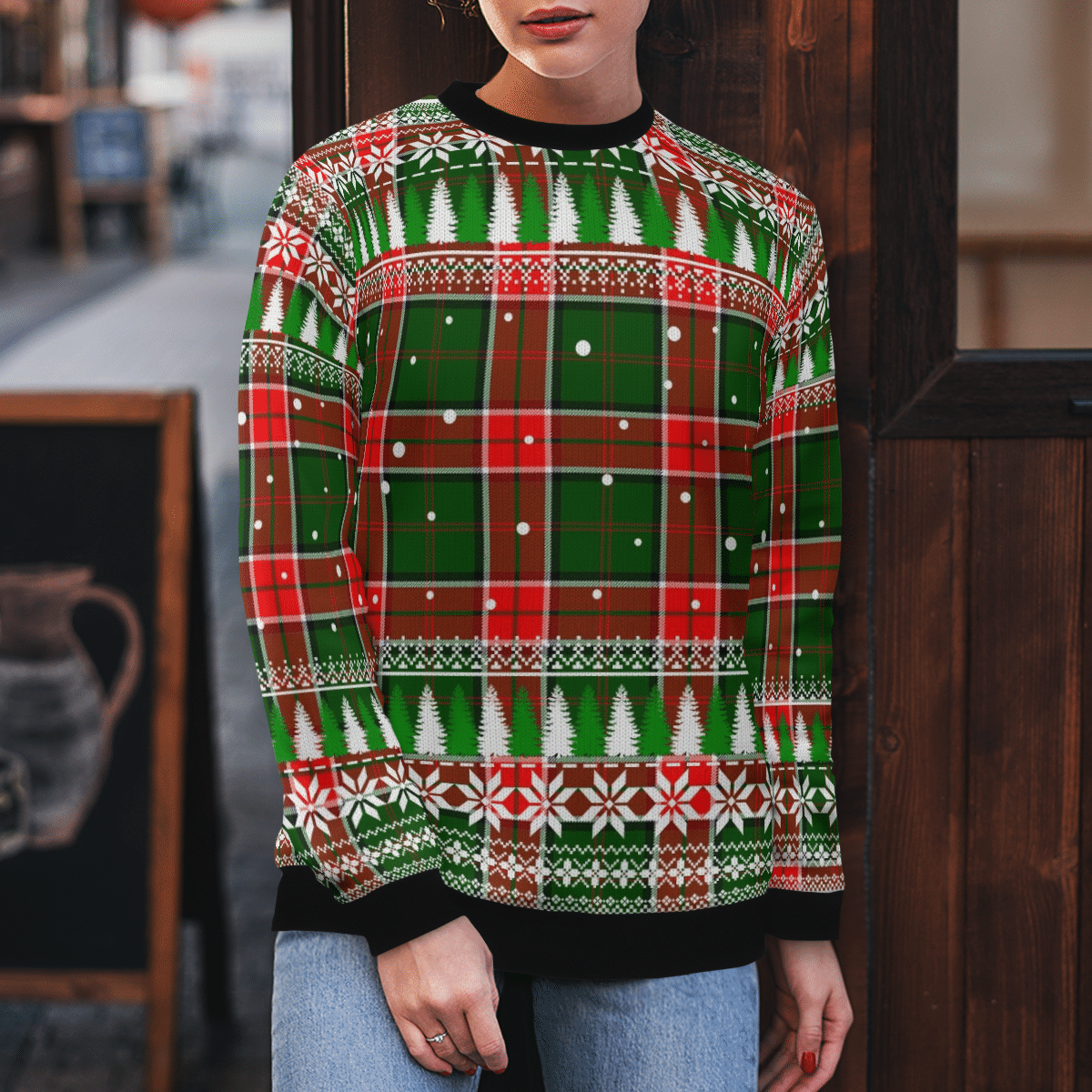 Clan Pollock Modern Tartan Christmas Ugly Sweater NM71 Pollock Modern Tartan Tartan Ugly Sweater   