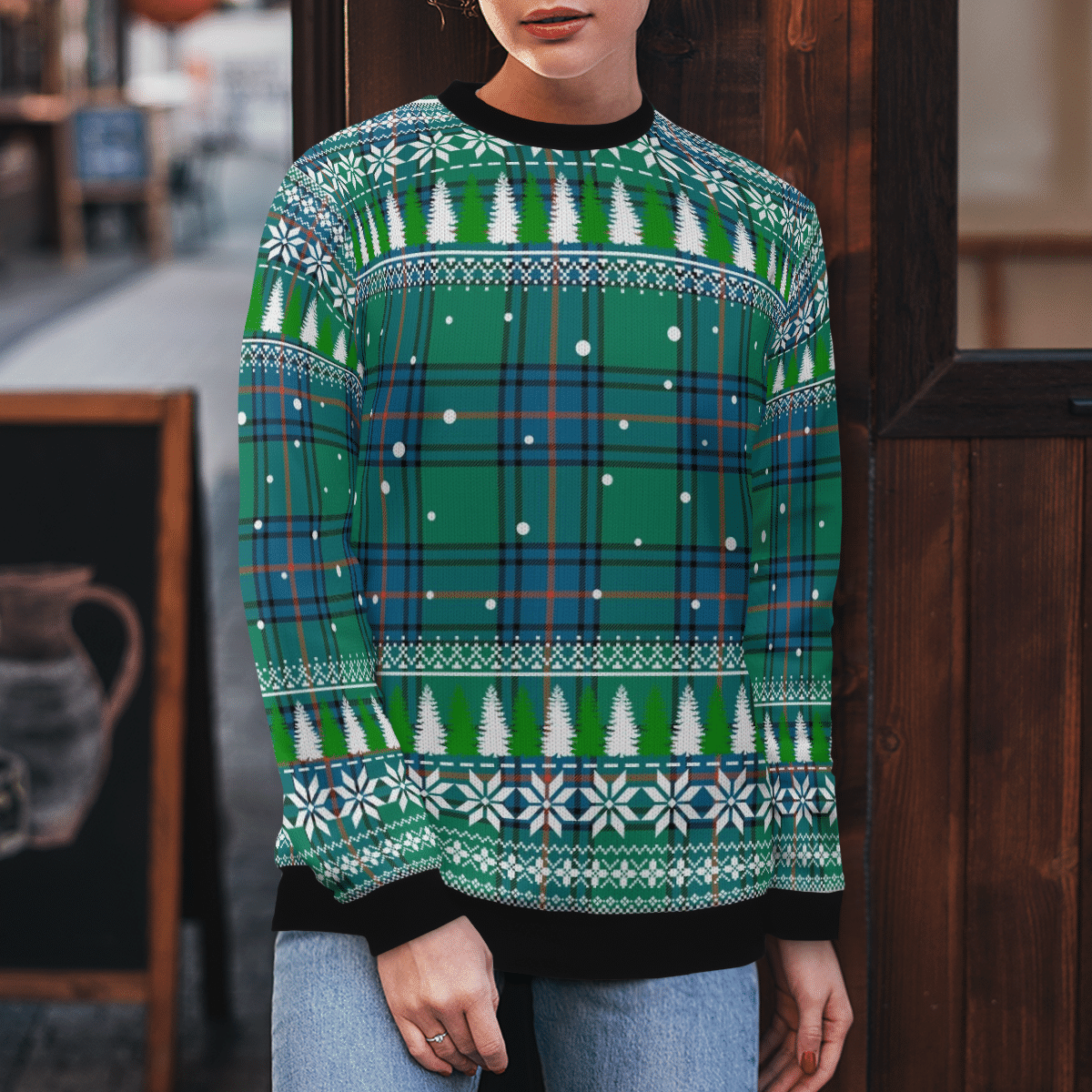 Clan Shaw Ancient Tartan Christmas Ugly Sweater OW49 Shaw Ancient Tartan Tartan Ugly Sweater   