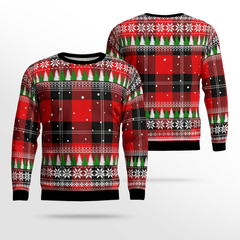 Clan Ramsay Modern Tartan Christmas Ugly Sweater DD55 Ramsay Modern Tartan Tartan Ugly Sweater   