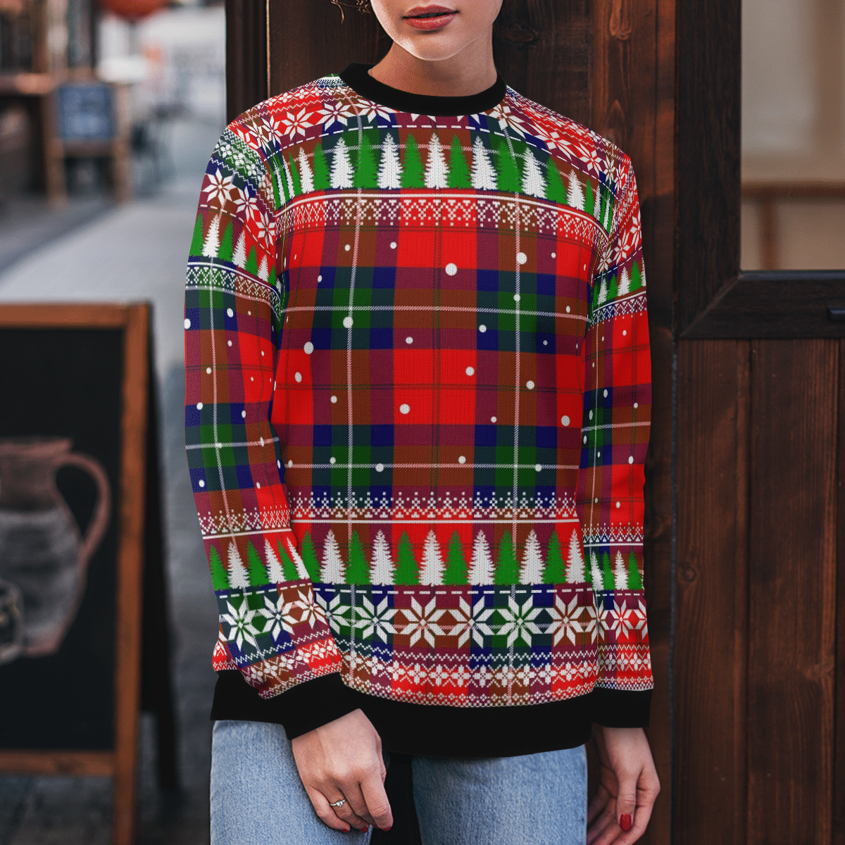 Clan Ruthven Modern Tartan Christmas Ugly Sweater CR13 Ruthven Modern Tartan Tartan Ugly Sweater   