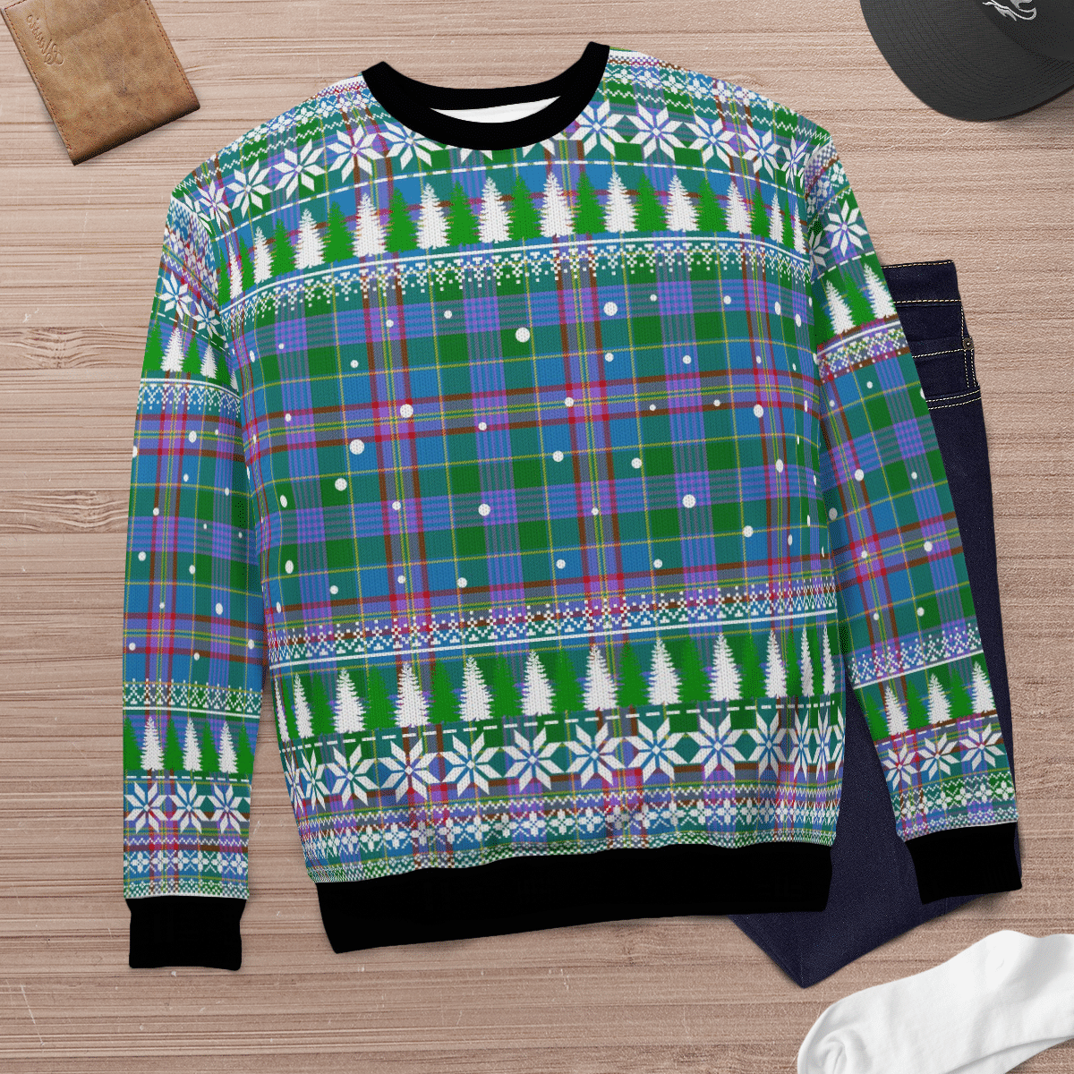 Clan Pitcairn Hunting Tartan Christmas Ugly Sweater NW89 Pitcairn Hunting Tartan Tartan Ugly Sweater   