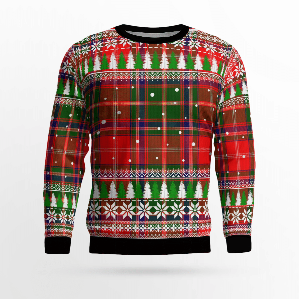 Clan Somerville Modern Tartan Christmas Ugly Sweater LH36 Somerville Modern Tartan Tartan Ugly Sweater   