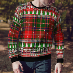 Clan Somerville Modern Tartan Christmas Ugly Sweater LH36 Somerville Modern Tartan Tartan Ugly Sweater   