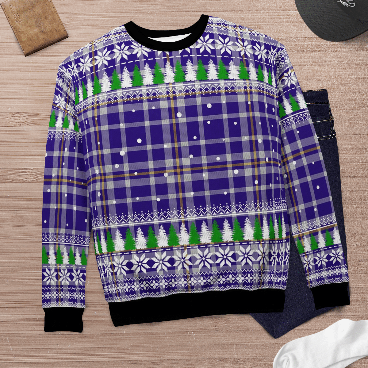 Clan Ochterlony Tartan Christmas Ugly Sweater YM74 Ochterlony Tartan Tartan Ugly Sweater   