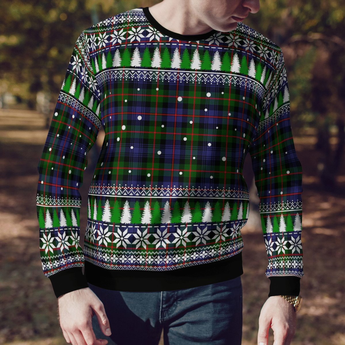 Clan Murray of Atholl Modern Tartan Christmas Ugly Sweater XE49 Murray of Atholl Modern Tartan Tartan Ugly Sweater   