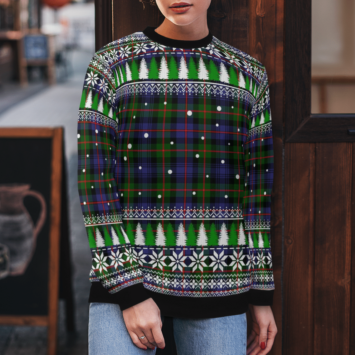 Clan Murray of Atholl Modern Tartan Christmas Ugly Sweater XE49 Murray of Atholl Modern Tartan Tartan Ugly Sweater   