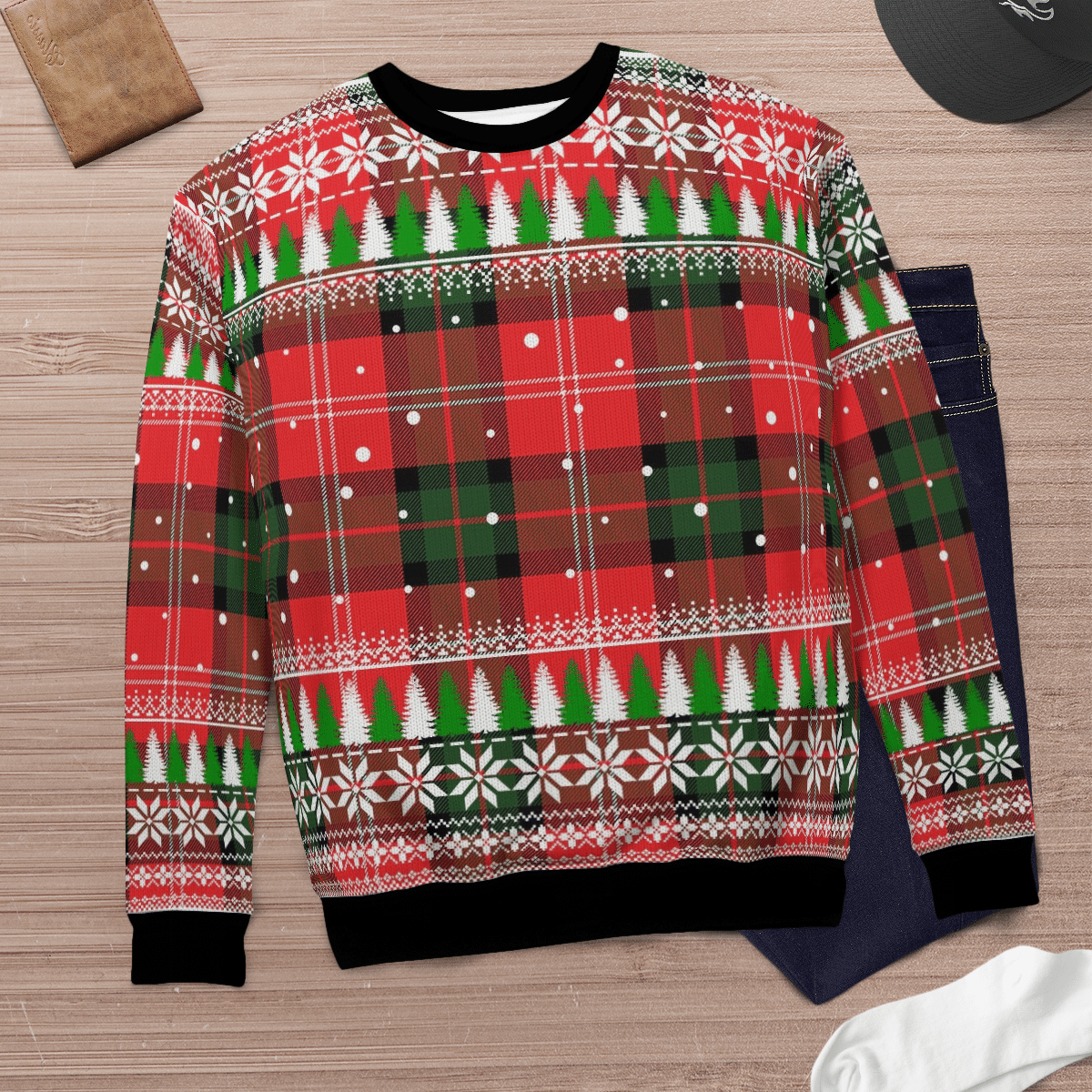 Clan Nesbitt Modern Tartan Christmas Ugly Sweater VI59 Nesbitt Modern Tartan Tartan Ugly Sweater   