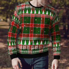 Clan Pollock Modern Tartan Christmas Ugly Sweater VY82 Pollock Modern Tartan Tartan Ugly Sweater   