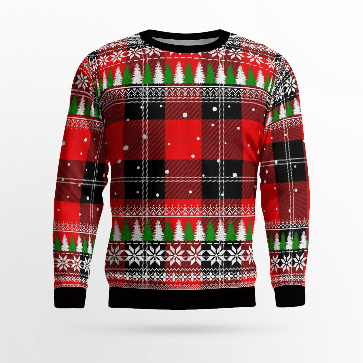 Clan Ramsay Modern Tartan Christmas Ugly Sweater WA10 Ramsay Modern Tartan Tartan Ugly Sweater   