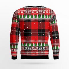 Clan Ramsay Modern Tartan Christmas Ugly Sweater WA10 Ramsay Modern Tartan Tartan Ugly Sweater   