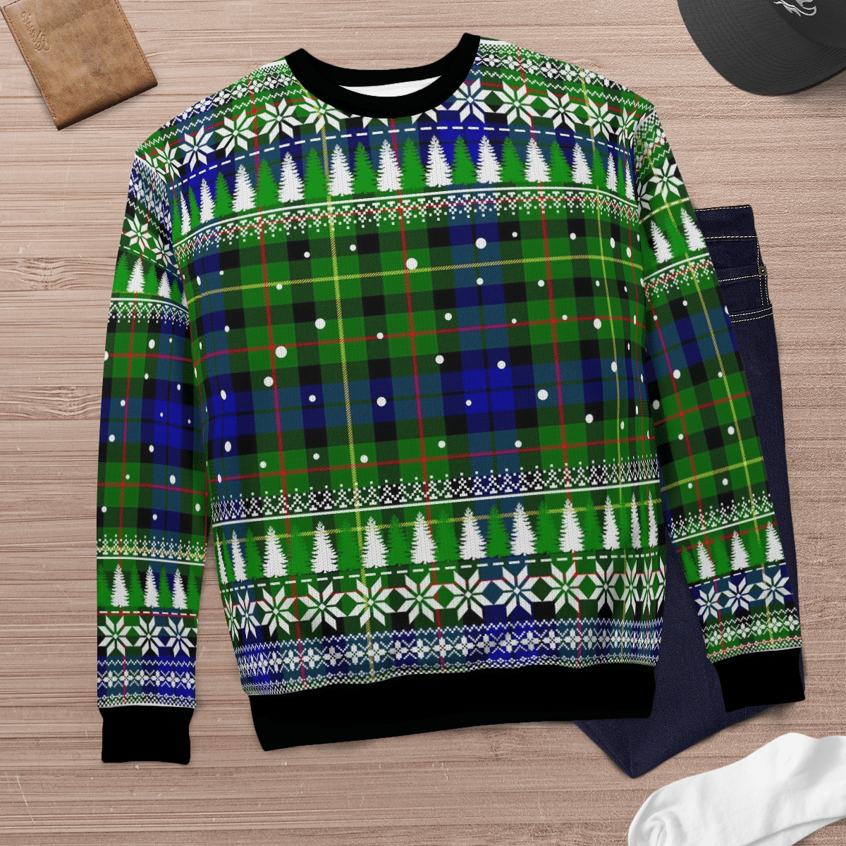 Clan Rollo Tartan Christmas Ugly Sweater NP77 Rollo Tartan Tartan Ugly Sweater   