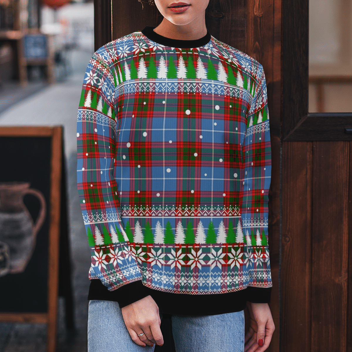 Clan Pentland (Edinburgh) Tartan Christmas Ugly Sweater RC26 Pentland (Edinburgh) Tartan Tartan Ugly Sweater   