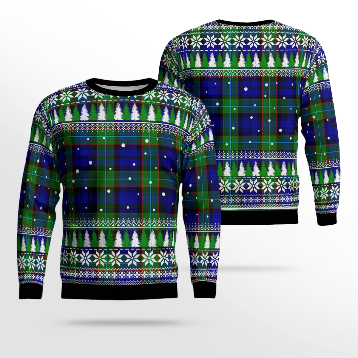 Clan Sempill Modern Tartan Christmas Ugly Sweater OD66 Sempill Modern Tartan Tartan Ugly Sweater   