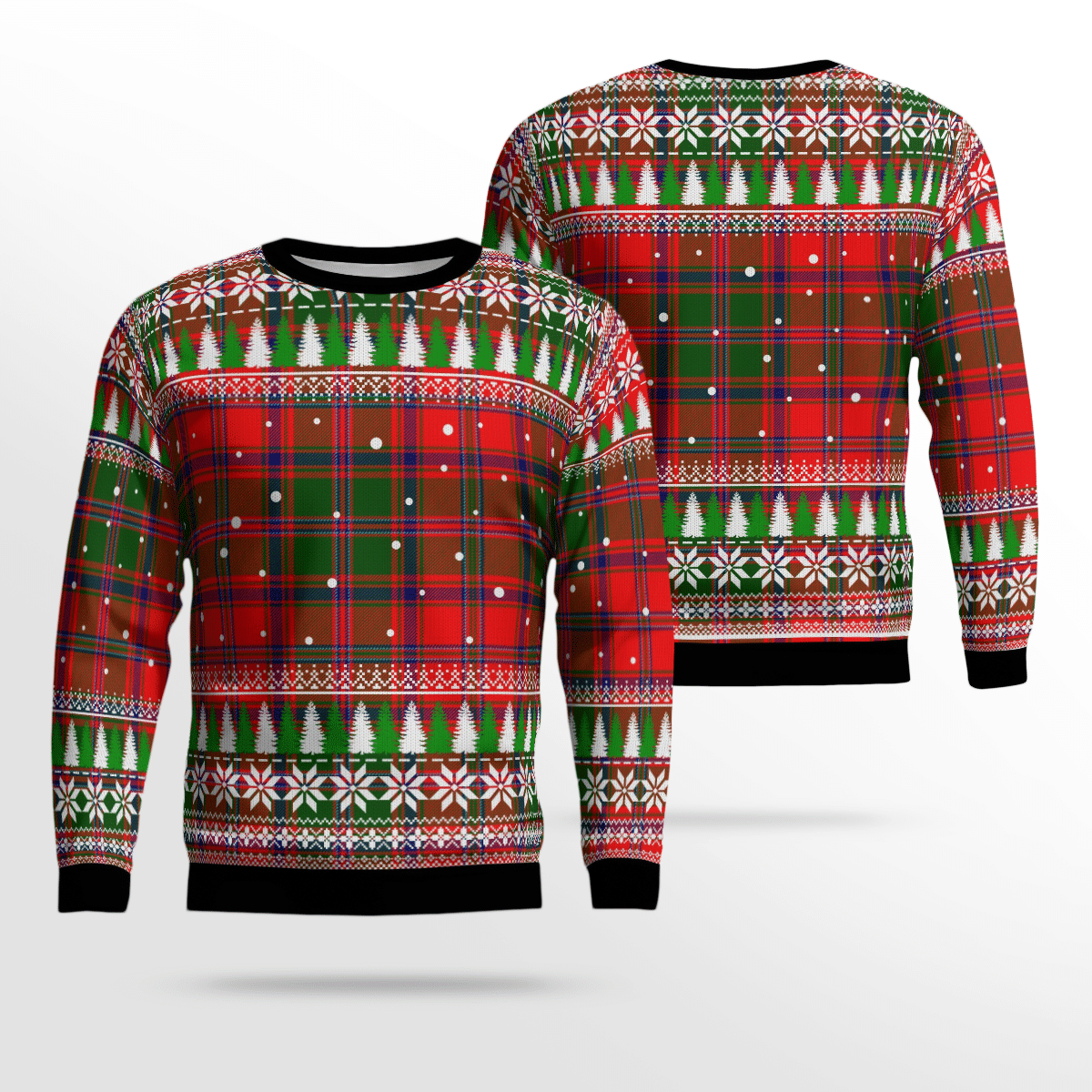 Clan Stewart of Appin Modern Tartan Christmas Ugly Sweater UM19 Stewart of Appin Modern Tartan Tartan Ugly Sweater   