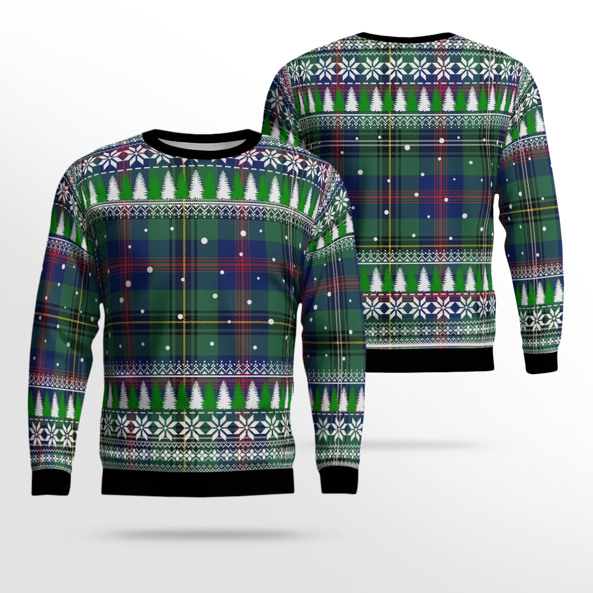 Clan Wood Modern Tartan Christmas Ugly Sweater DT30 Wood Modern Tartan Tartan Ugly Sweater   