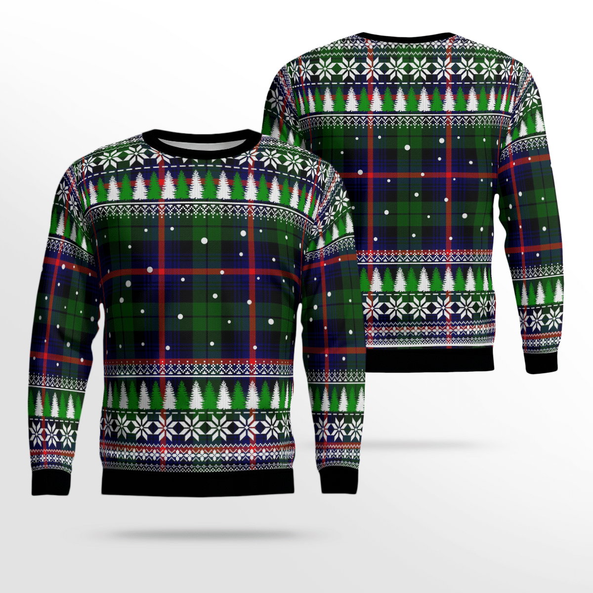 Clan Urquhart Modern Tartan Christmas Ugly Sweater AU68 Urquhart Modern Tartan Tartan Ugly Sweater   