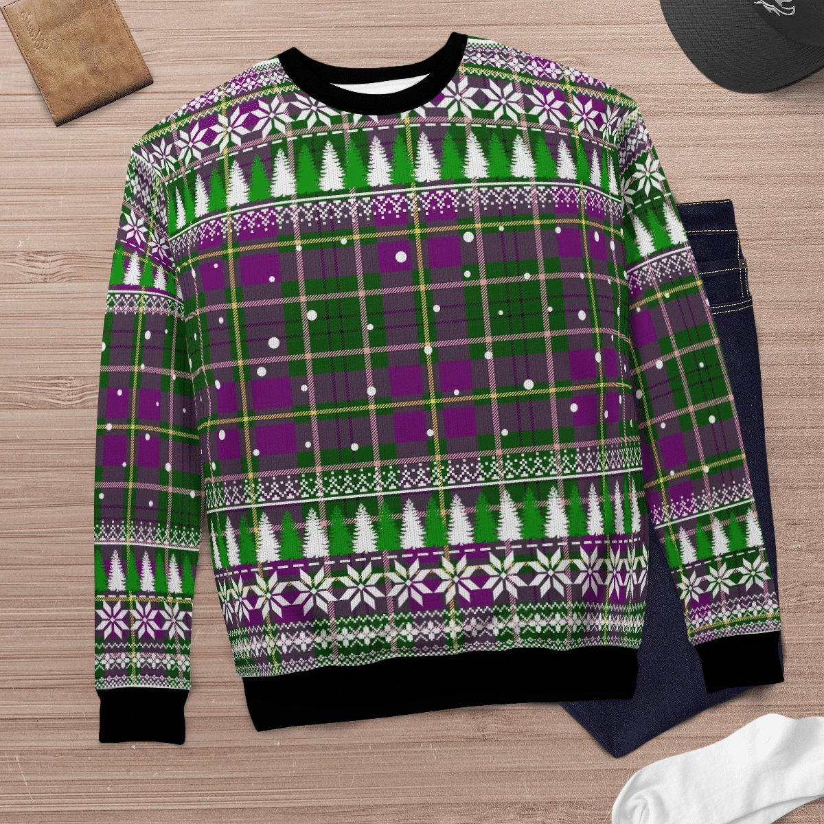 Clan Taylor Tartan Christmas Ugly Sweater BZ67 Taylor Tartan Tartan Ugly Sweater   