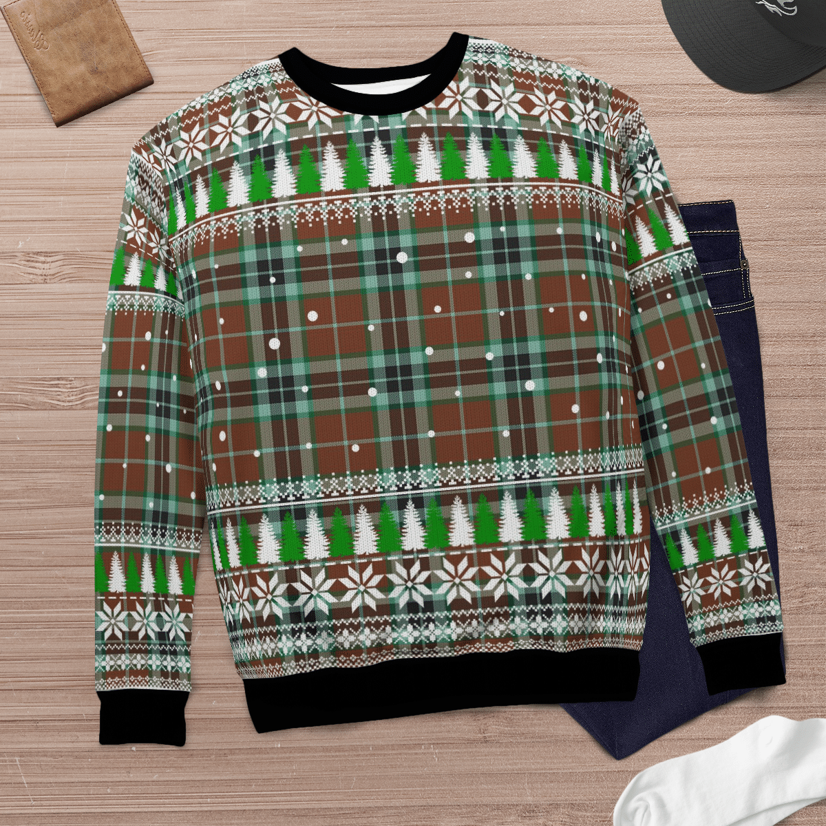 Clan Thomson Hunting Modern Tartan Christmas Ugly Sweater XT55 Thomson Hunting Modern Tartan Tartan Ugly Sweater   