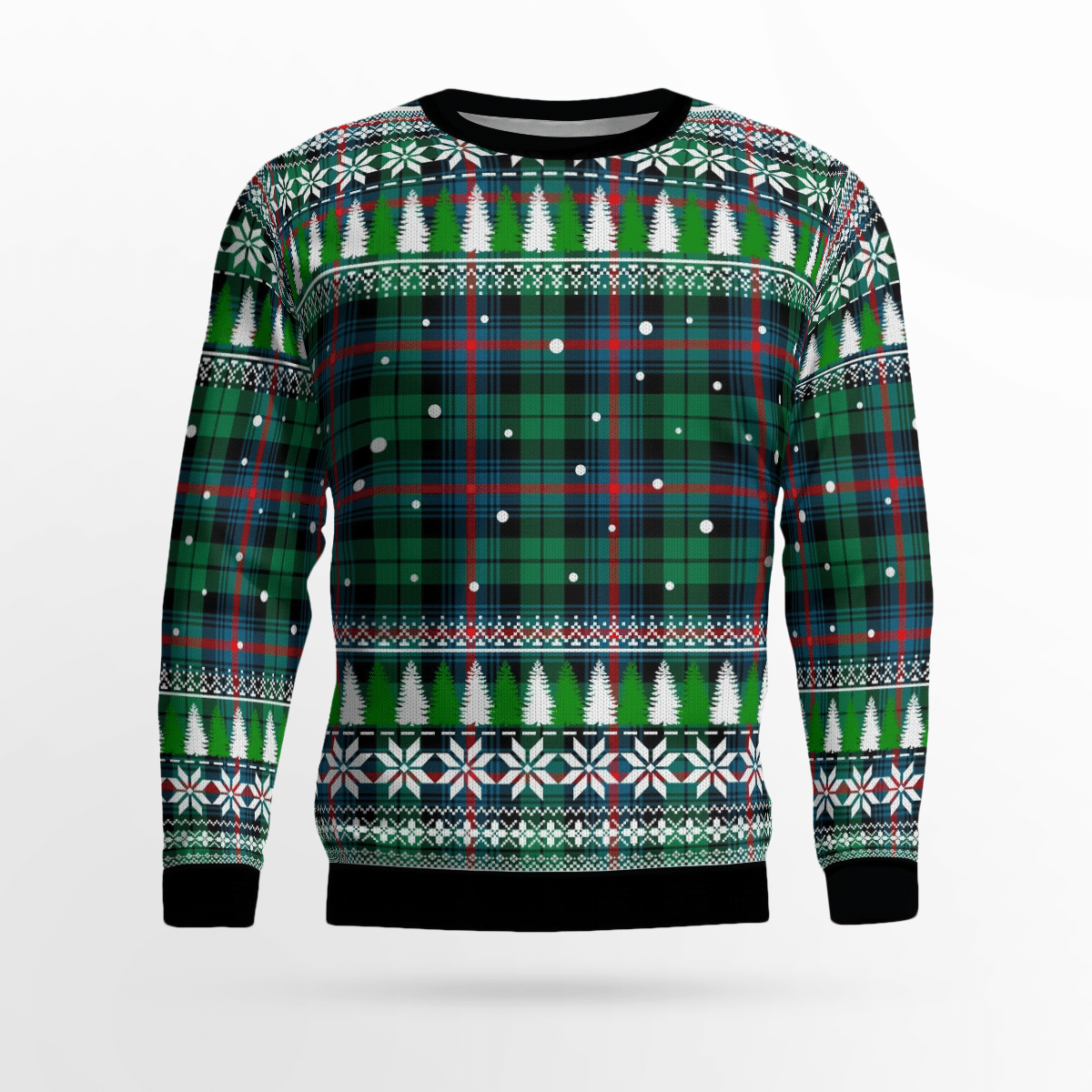 Clan Urquhart Broad Red Ancient Tartan Christmas Ugly Sweater QH48 Urquhart Broad Red Ancient Tartan Tartan Ugly Sweater   