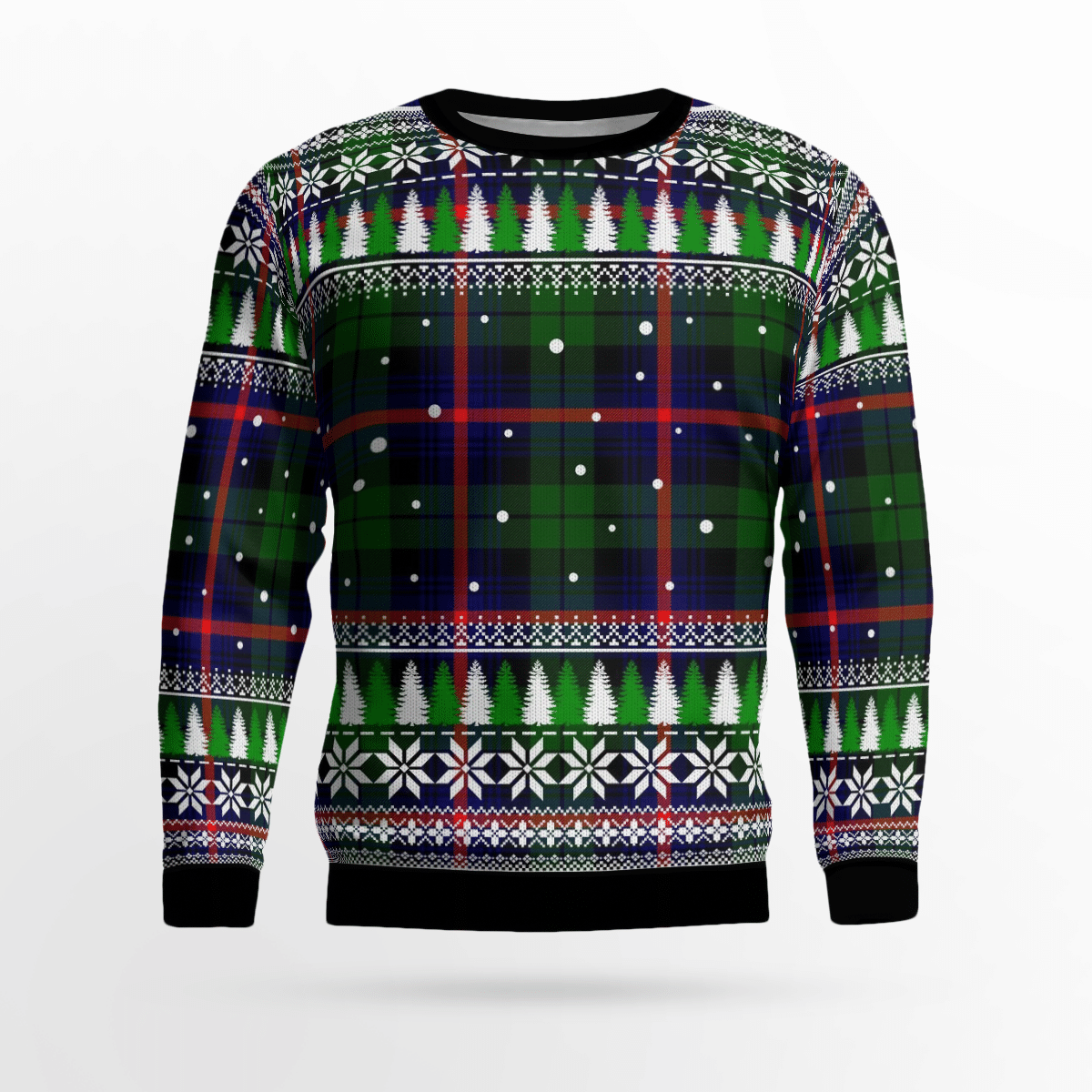 Clan Urquhart Modern Tartan Christmas Ugly Sweater AU68 Urquhart Modern Tartan Tartan Ugly Sweater   