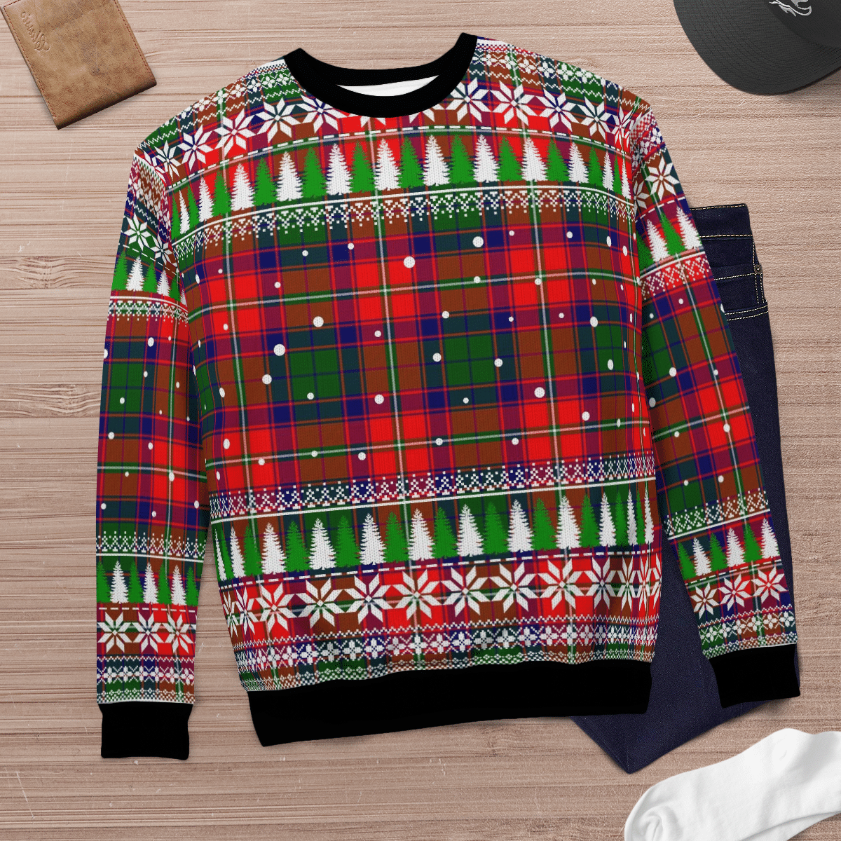 Clan Wauchope Tartan Christmas Ugly Sweater ZG66 Wauchope Tartan Tartan Ugly Sweater   