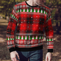 Clan Wemyss Modern Tartan Christmas Ugly Sweater PE28 Wemyss Modern Tartan Tartan Ugly Sweater   