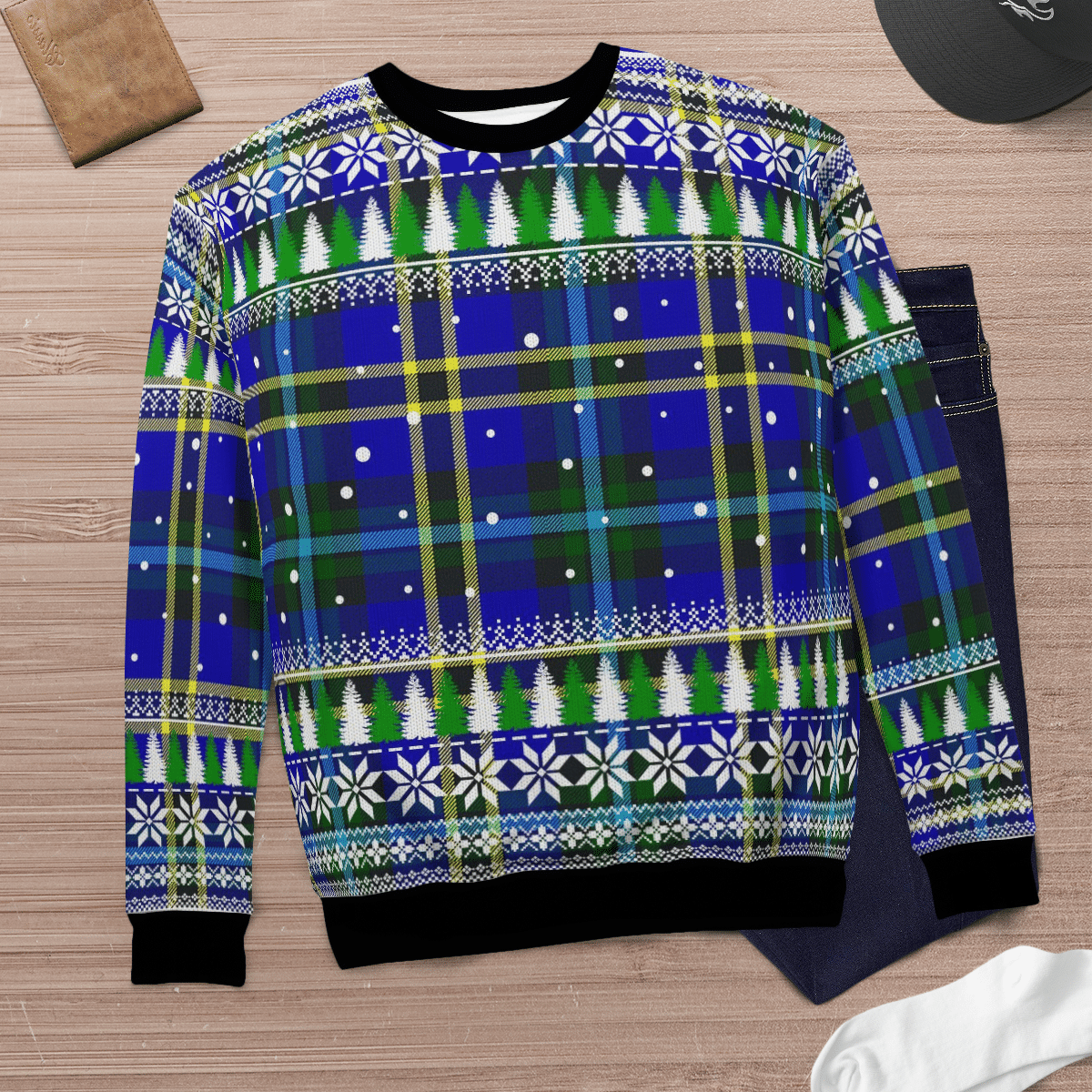 Clan Weir Modern Tartan Christmas Ugly Sweater AG11 Weir Modern Tartan Tartan Ugly Sweater   