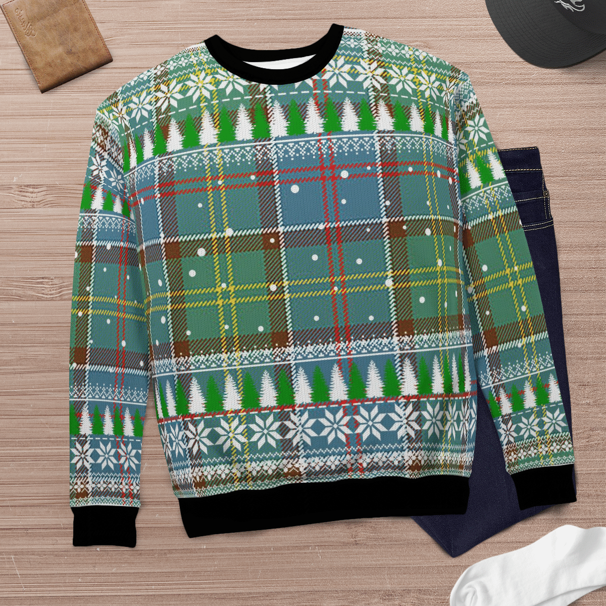 Clan Whitelaw Tartan Christmas Ugly Sweater PF29 Whitelaw Tartan Tartan Ugly Sweater   