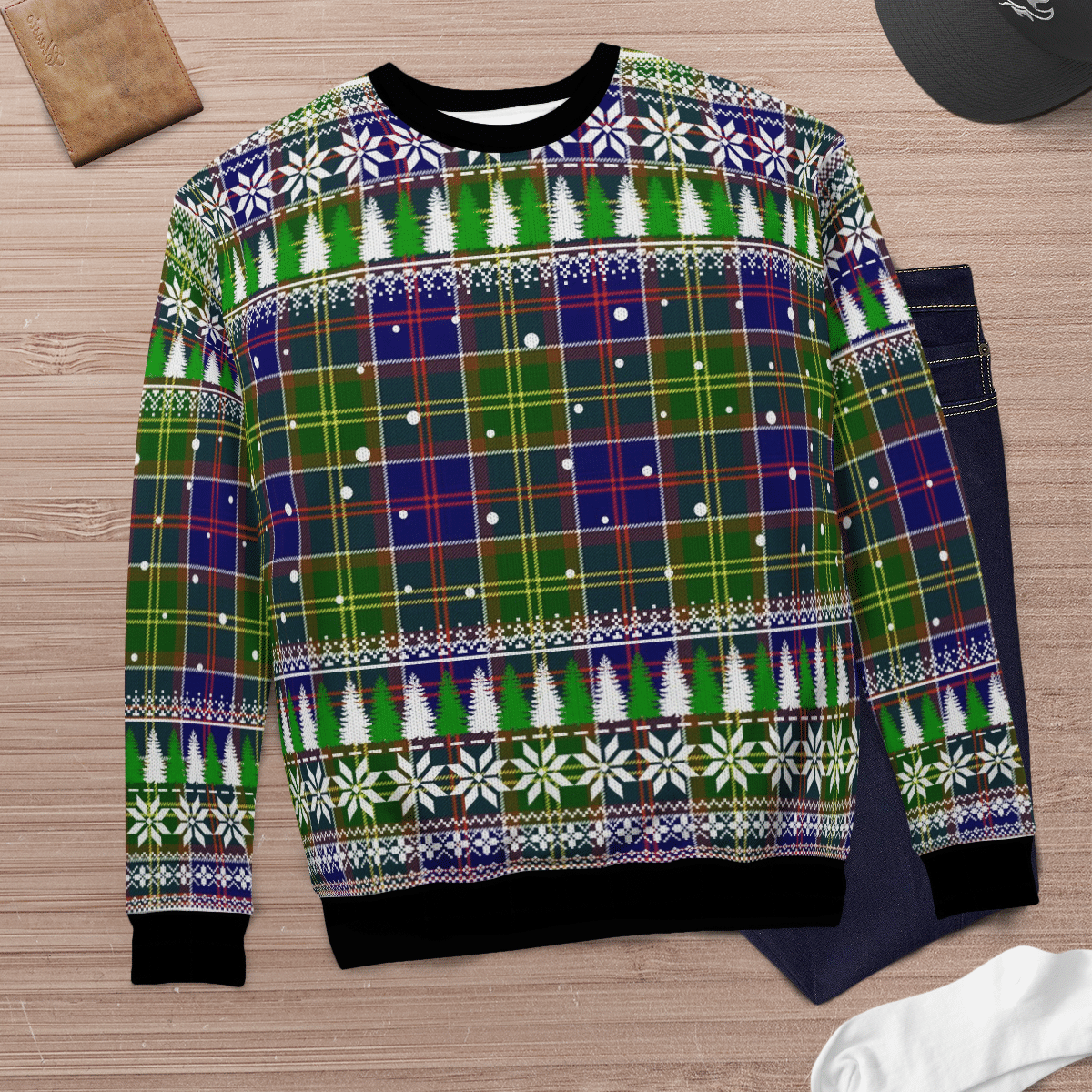 Clan Whitefoord Tartan Christmas Ugly Sweater DV65 Whitefoord Tartan Tartan Ugly Sweater   