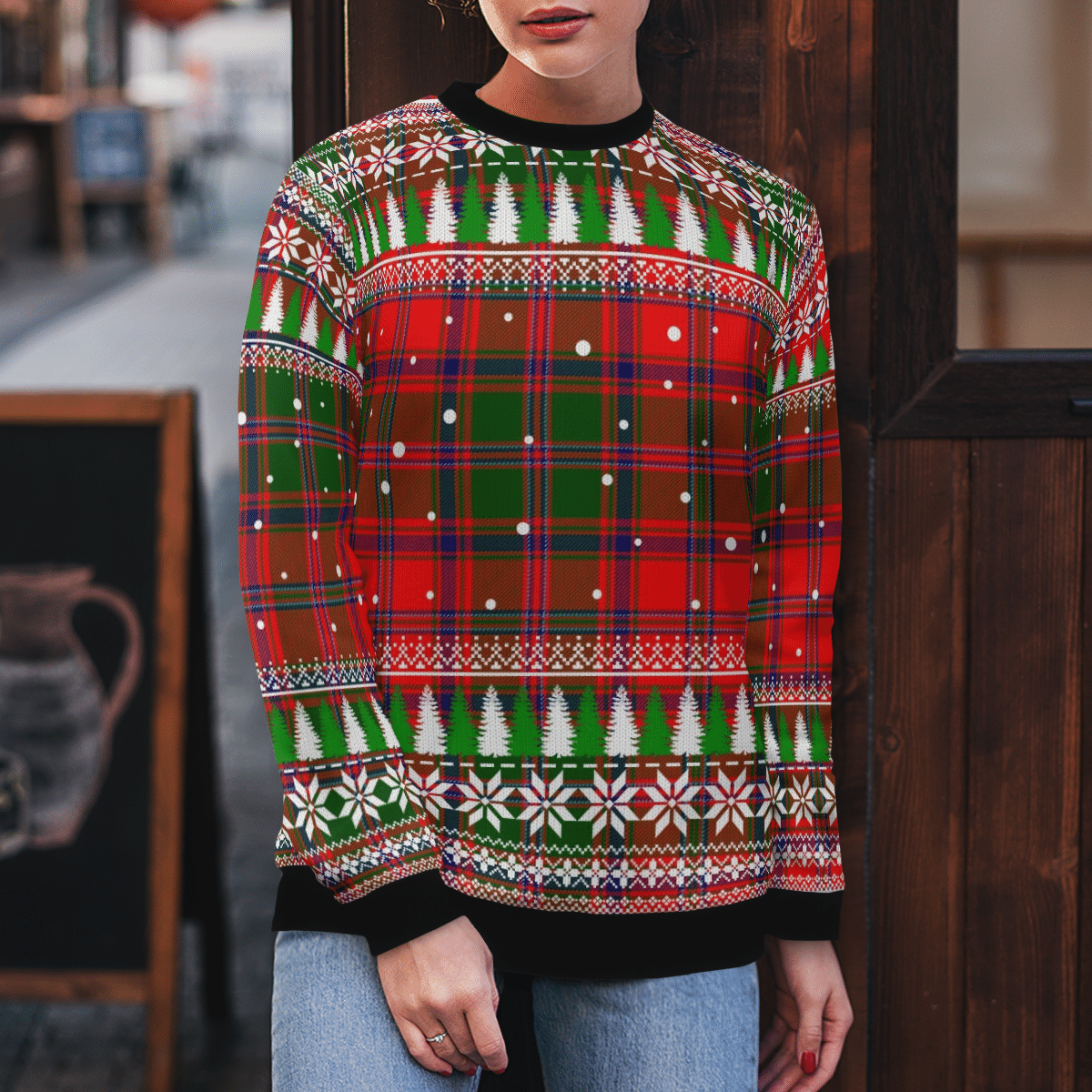 Clan Stewart of Appin Modern Tartan Christmas Ugly Sweater UM19 Stewart of Appin Modern Tartan Tartan Ugly Sweater   