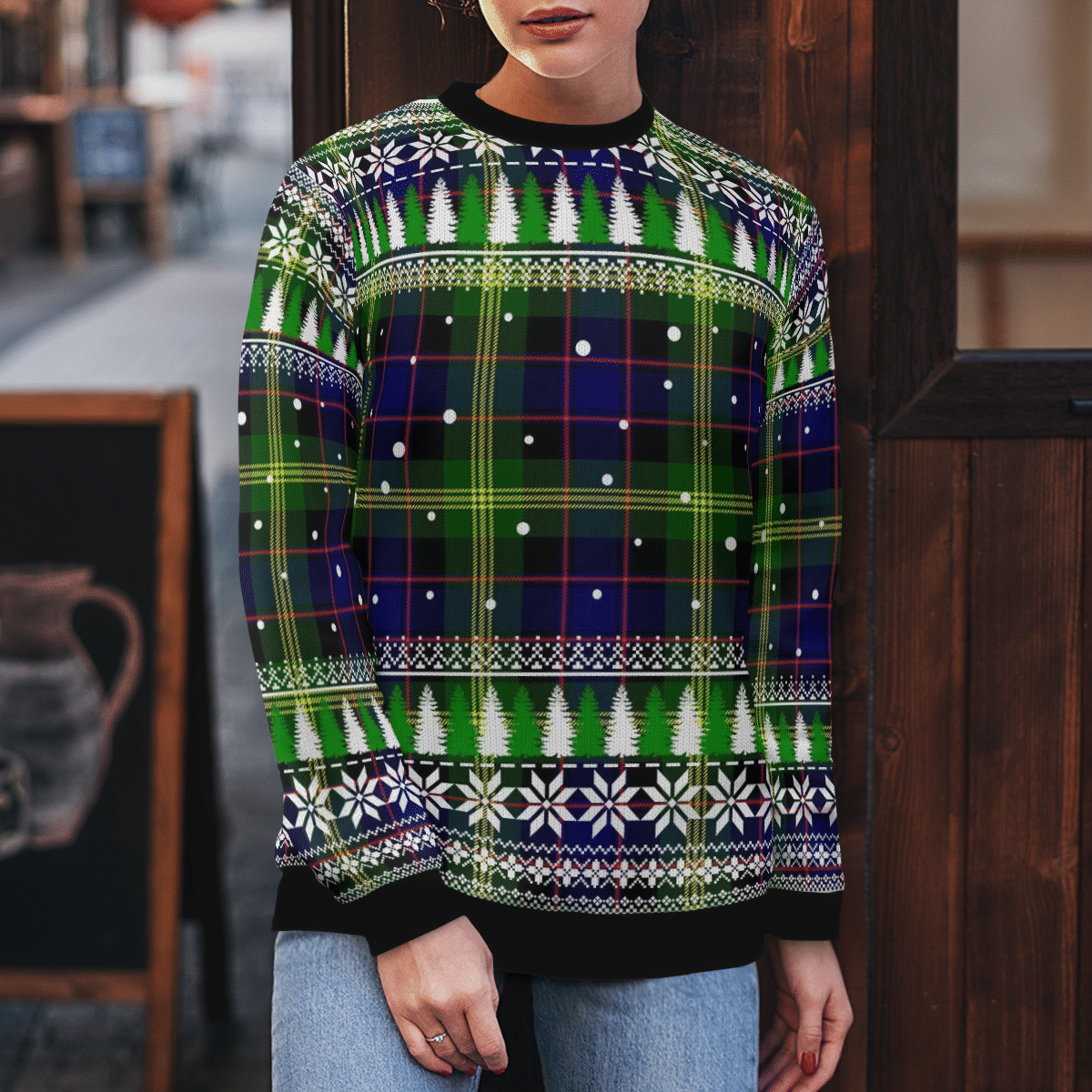 Clan Watson Modern Tartan Christmas Ugly Sweater DJ19 Watson Modern Tartan Tartan Ugly Sweater   