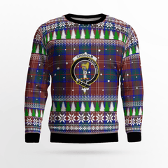 Clan Chisholm Hunting Modern Crest Tartan Christmas Ugly Sweater WR89 Chisholm Hunting Modern Crest Tartan Tartan Ugly Sweater   