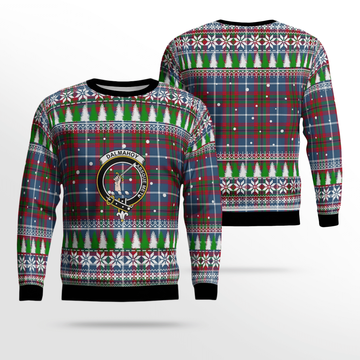 Clan Dalmahoy Crest Tartan Christmas Ugly Sweater VS62 Dalmahoy Crest Tartan Tartan Ugly Sweater   