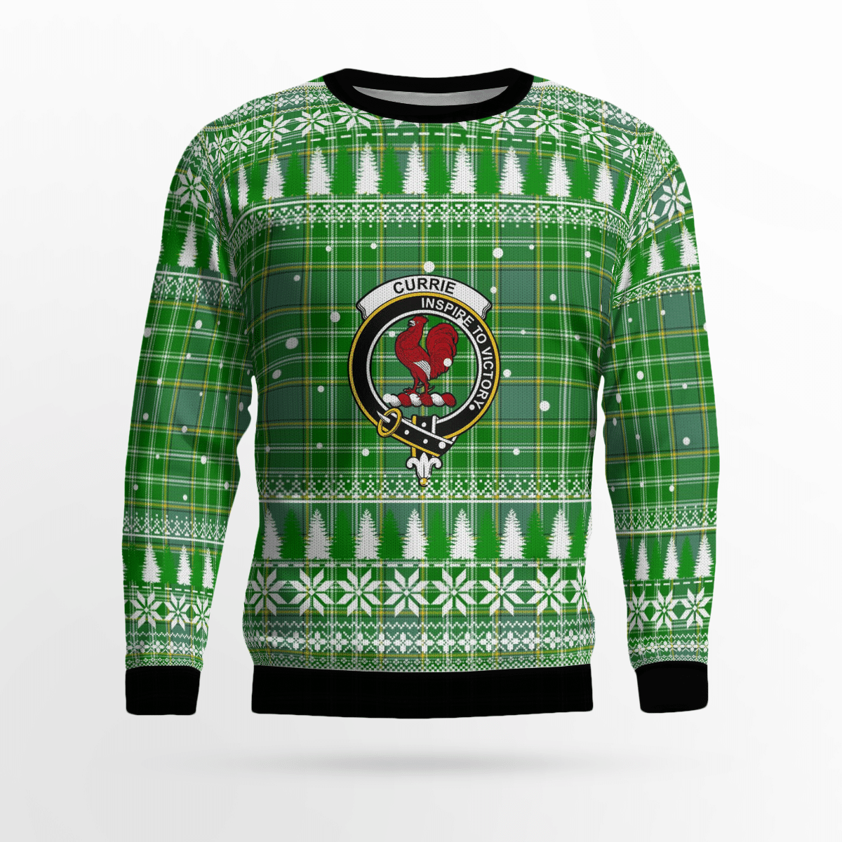 Clan Currie Crest Tartan Christmas Ugly Sweater UQ89 Currie Crest Tartan Tartan Ugly Sweater   