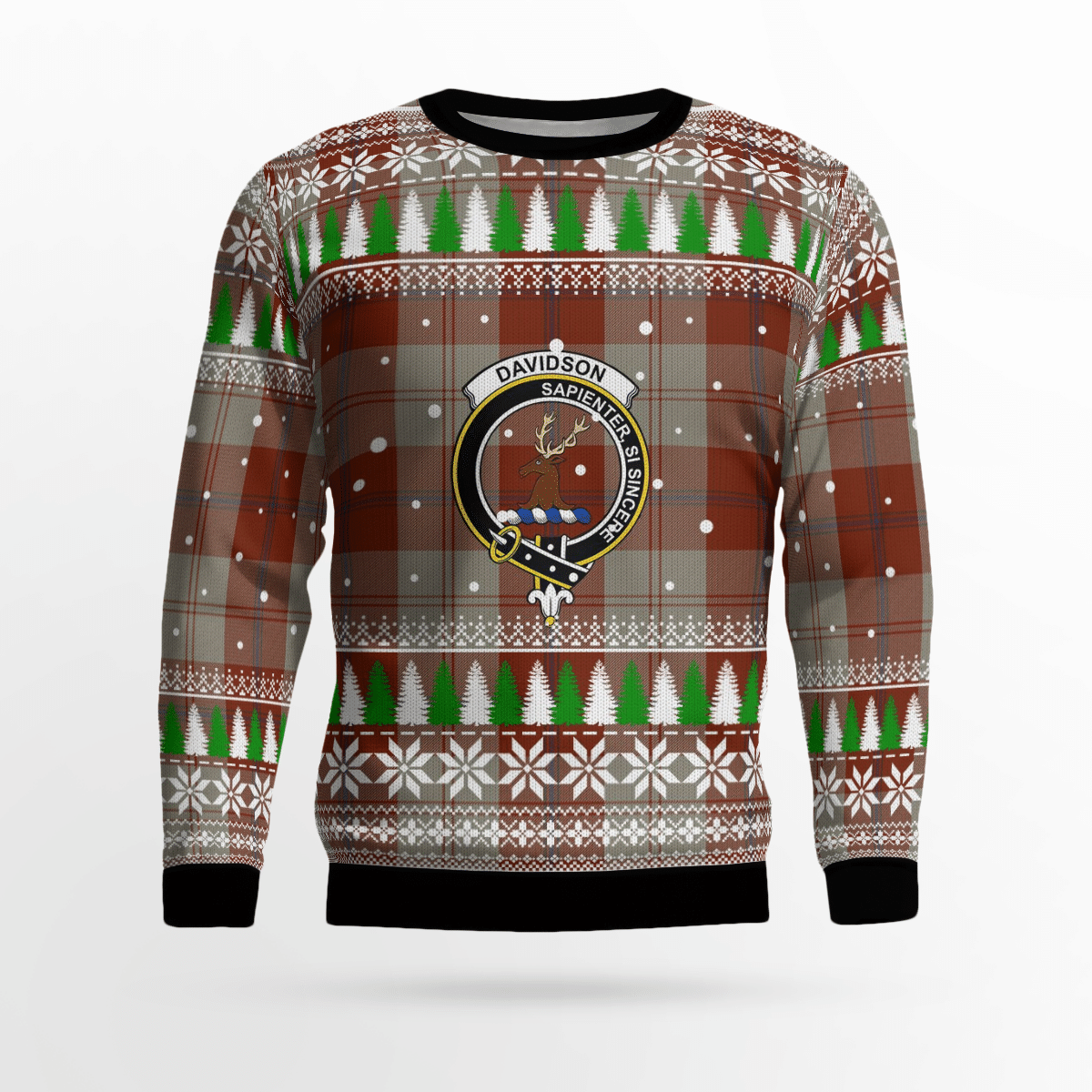 Clan Davidson Dress Dancers Crest Tartan Christmas Ugly Sweater HX77 Davidson Dress Dancers Crest Tartan Tartan Ugly Sweater   